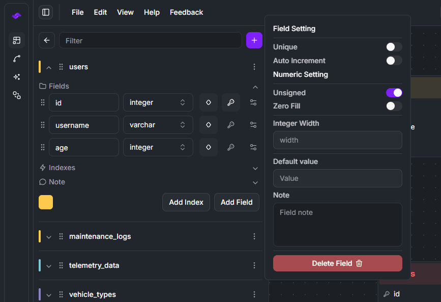 StackRender MySQL Unsigned & ZeroFILL